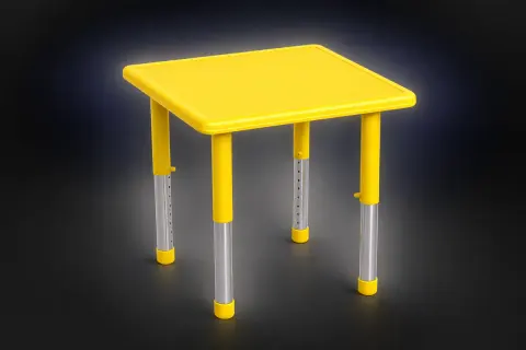 MESA QUADRADA 88X88 PP 7503 AMARELA