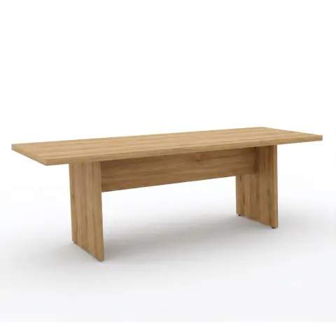 MESA REUNIAO PE PAINEL 30MM 200X100 ALM/BR