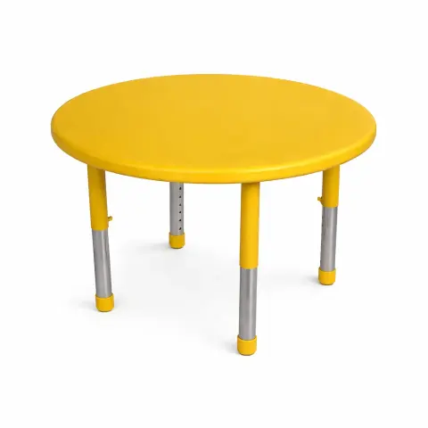 MESA PLASTICO REDONDA 8065 AMARELA