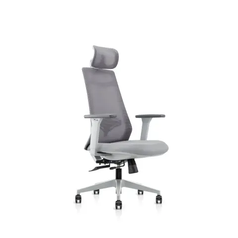 CADEIRA YORK PRESIDENTE ECO CINZA